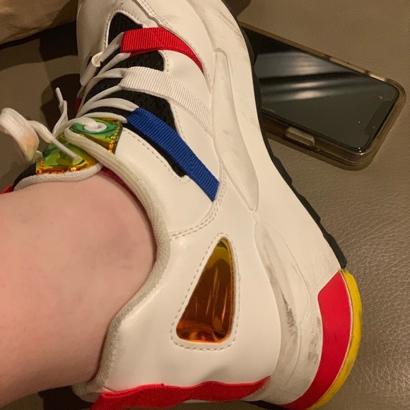 Nasty Gal “All Bright Already” Colorblock Sneakers - Picture 3 of 4